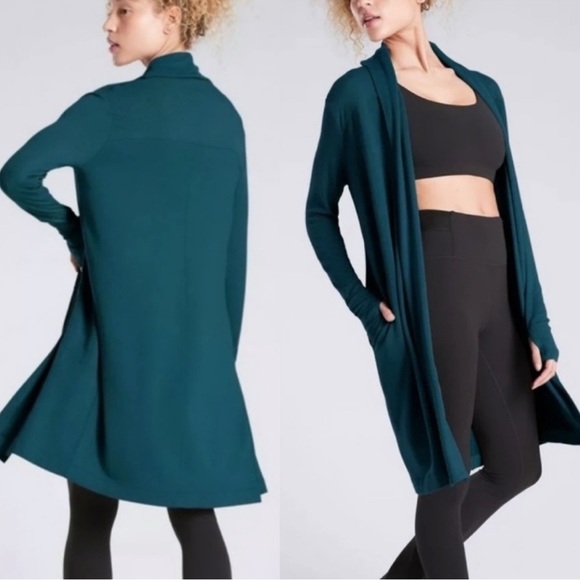 ATHLETA Canopy Wrap In Nirvana Ocean Teal Sz. XXS - Picture 1 of 4